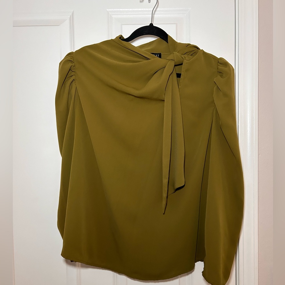 Eloquii Olive Blouse. Size 14.